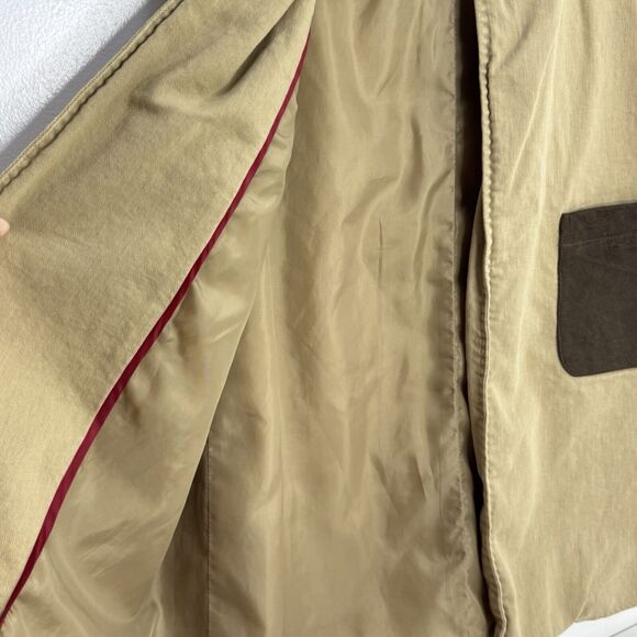 Millard Fillmore Anthropologie Jacket Duster Brown Leather Pockets Festival S - Picture 5 of 9